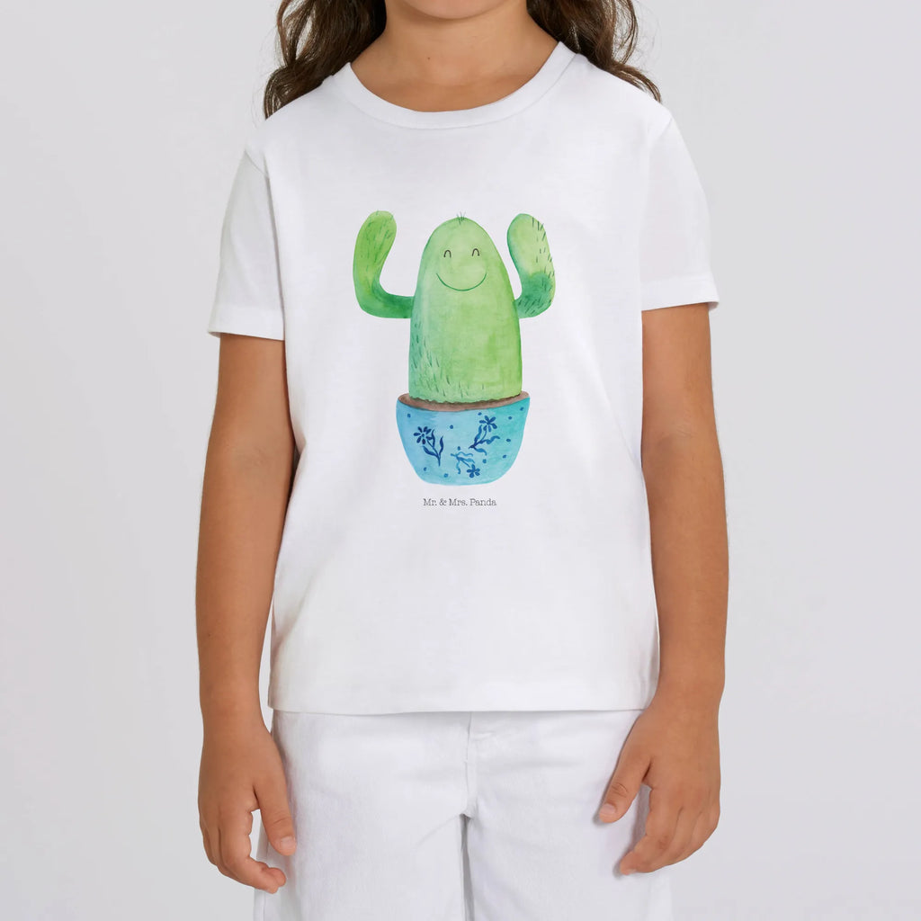 Organic Kinder T-Shirt Kaktus Happy Kinder T-Shirt, Kinder T-Shirt Mädchen, Kinder T-Shirt Jungen, Kaktus, Kakteen, Motivation, Spruch, lustig, Kindersicherung, Neustart, Büro, Büroalltag, Kollege, Kollegin, Freundin, Mutter, Familie, Ausbildung