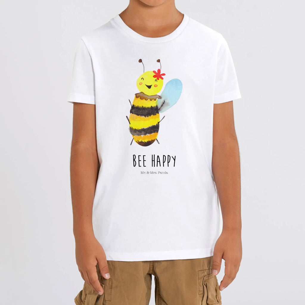 Organic Kinder T-Shirt Biene Happy Kinder T-Shirt, Kinder T-Shirt Mädchen, Kinder T-Shirt Jungen, Biene, Wespe, Hummel