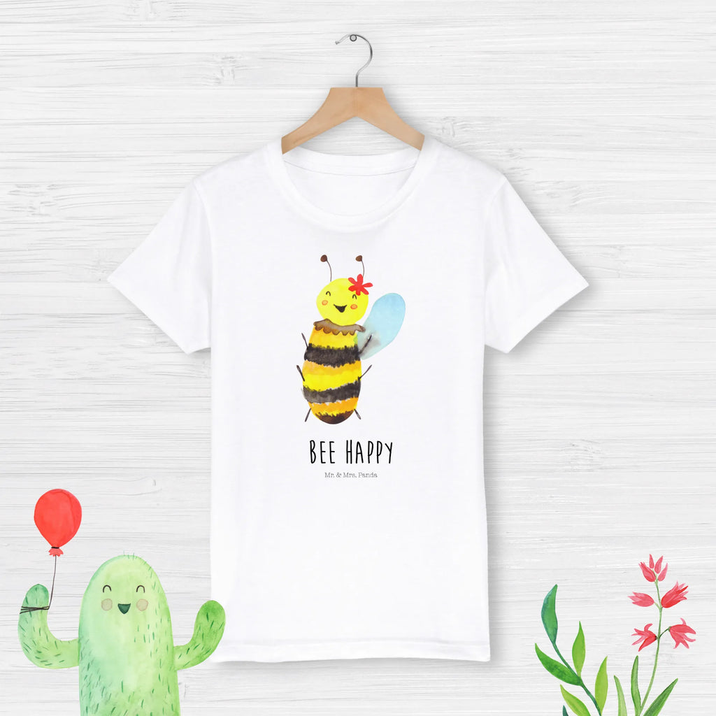 Organic Kinder T-Shirt Biene Happy Kinder T-Shirt, Kinder T-Shirt Mädchen, Kinder T-Shirt Jungen, Biene, Wespe, Hummel