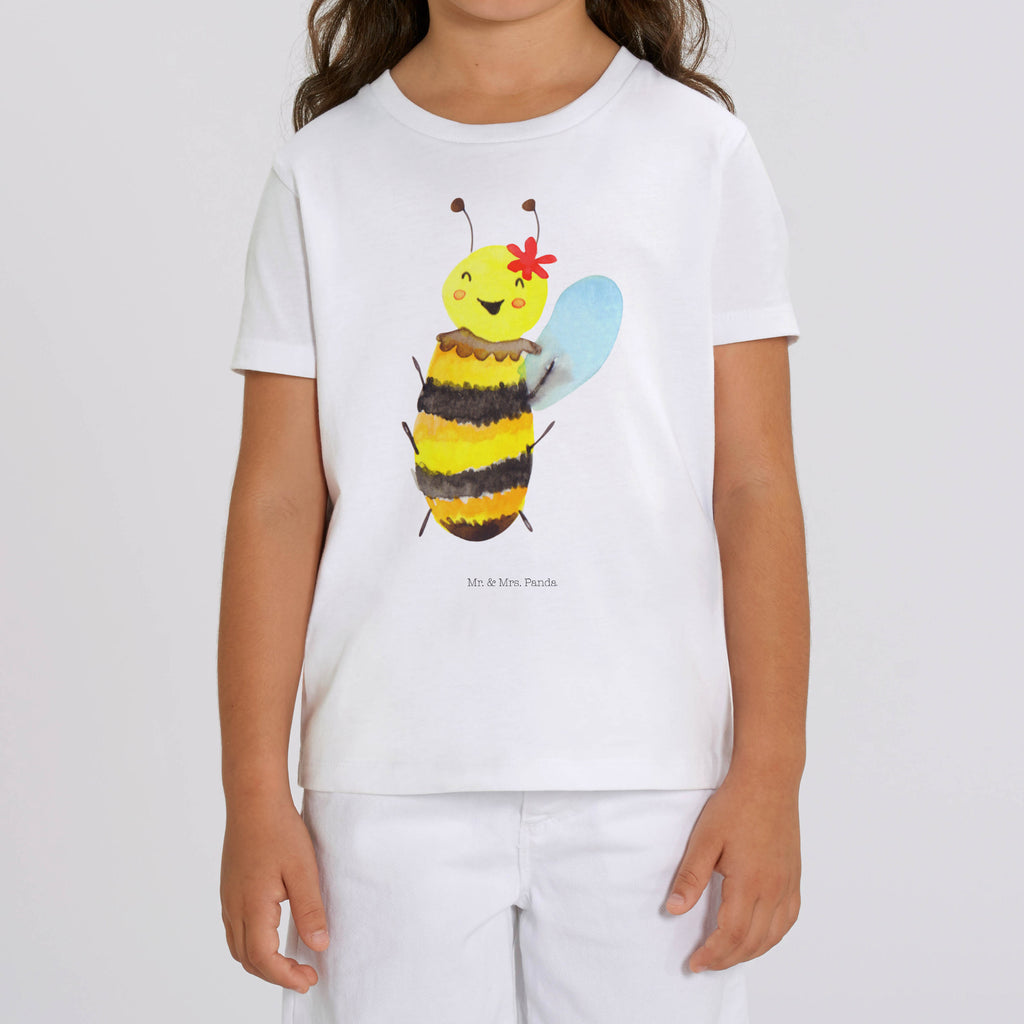 Organic Kinder T-Shirt Biene Happy Kinder T-Shirt, Kinder T-Shirt Mädchen, Kinder T-Shirt Jungen, Biene, Wespe, Hummel