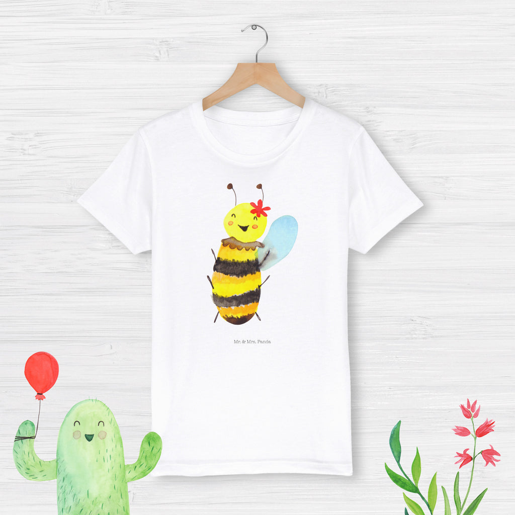 Organic Kinder T-Shirt Biene Happy Kinder T-Shirt, Kinder T-Shirt Mädchen, Kinder T-Shirt Jungen, Biene, Wespe, Hummel