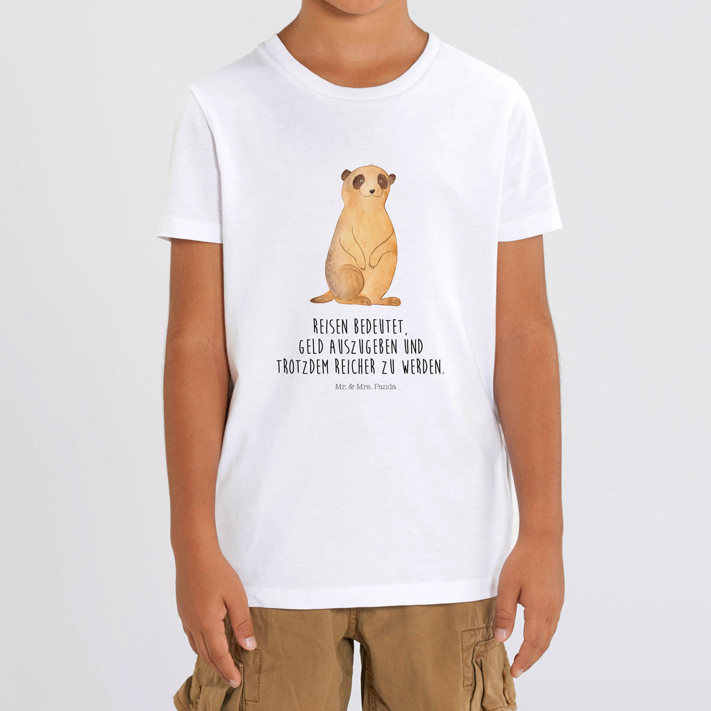 Organic Kinder T-Shirt Erdmännchen Kinder T-Shirt, Kinder T-Shirt Mädchen, Kinder T-Shirt Jungen, Afrika, Wildtiere, Erdmännchen, Reisen, Spruch, Weltreise, Afrikareise, Roadtrip, Traveling