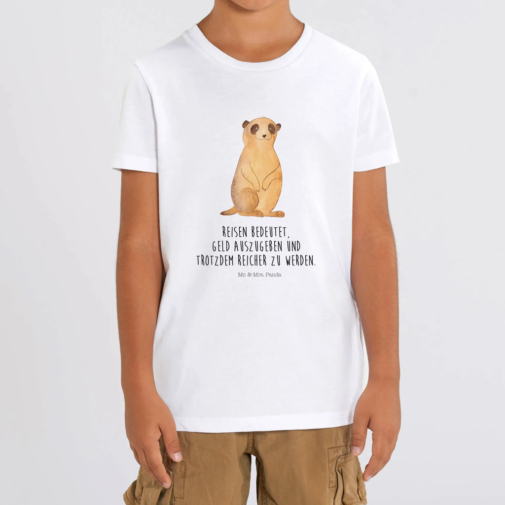 Organic Kinder T-Shirt Erdmännchen Kinder T-Shirt, Kinder T-Shirt Mädchen, Kinder T-Shirt Jungen, Afrika, Wildtiere, Erdmännchen, Reisen, Spruch, Weltreise, Afrikareise, Roadtrip, Traveling