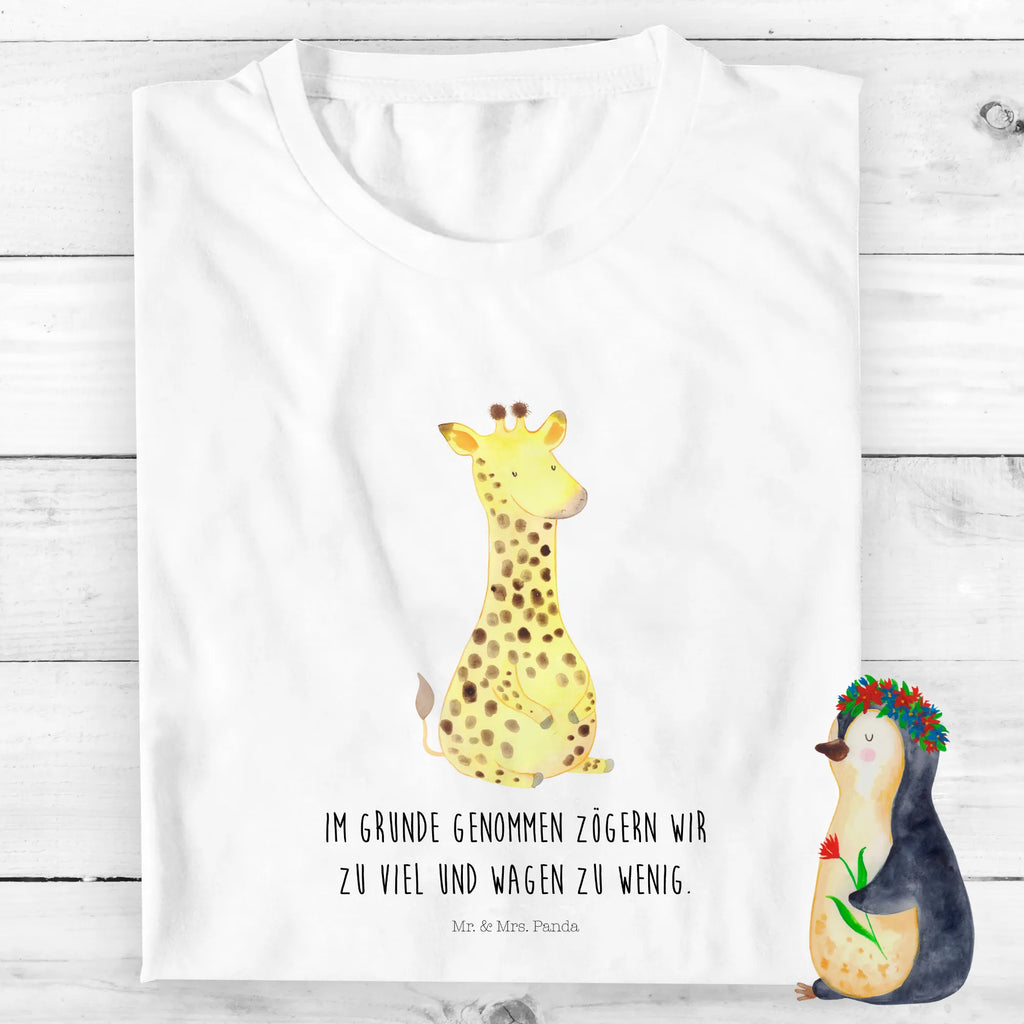 Organic Kinder T-Shirt Giraffe Zufrieden Kinder T-Shirt, Kinder T-Shirt Mädchen, Kinder T-Shirt Jungen, Afrika, Wildtiere, Giraffe, Zufrieden, Glück, Abenteuer