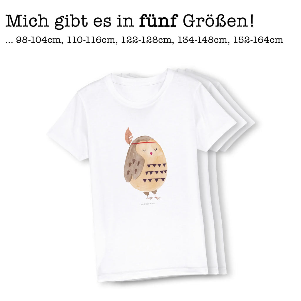 Organic Kinder T-Shirt Eule Federschmuck Kinder T-Shirt, Kinder T-Shirt Mädchen, Kinder T-Shirt Jungen, Eule, Eule Deko, Owl, Das Leben ist ein Abenteuer, Reisespruch, Federschmuck, Dekoration