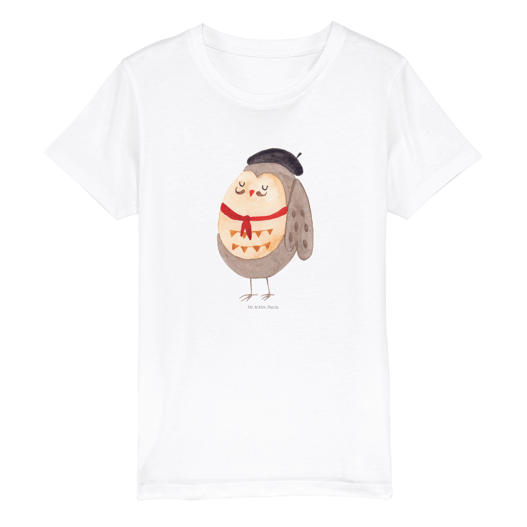 Organic Kinder T-Shirt Eule Französisch Kinder T-Shirt, Kinder T-Shirt Mädchen, Kinder T-Shirt Jungen, Eule, Eulen, Eule Deko, Owl, hibou, La vie est belle, das Leben ist schön, Spruch schön, Spruch Französisch, Frankreich