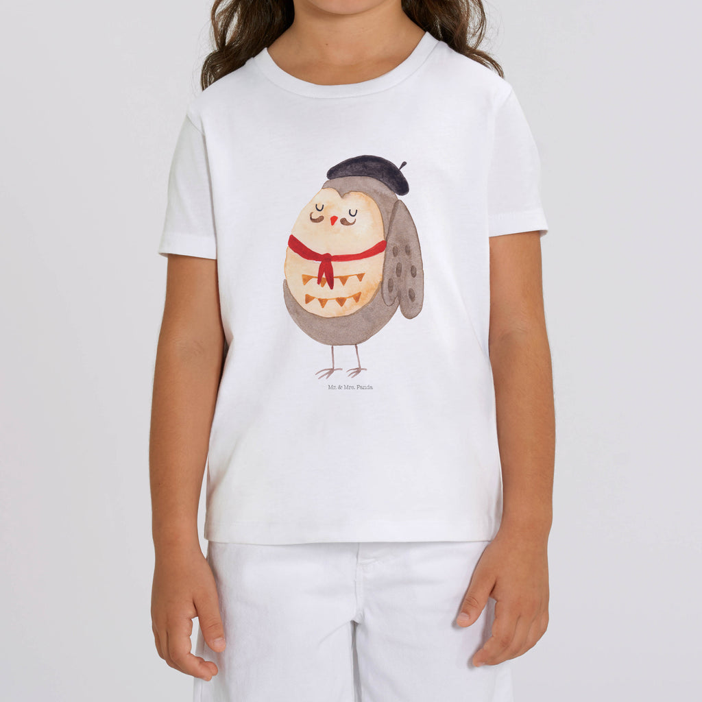 Organic Kinder T-Shirt Eule Französisch Kinder T-Shirt, Kinder T-Shirt Mädchen, Kinder T-Shirt Jungen, Eule, Eulen, Eule Deko, Owl, hibou, La vie est belle, das Leben ist schön, Spruch schön, Spruch Französisch, Frankreich