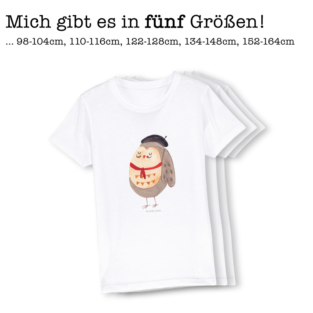 Organic Kinder T-Shirt Eule Französisch Kinder T-Shirt, Kinder T-Shirt Mädchen, Kinder T-Shirt Jungen, Eule, Eulen, Eule Deko, Owl, hibou, La vie est belle, das Leben ist schön, Spruch schön, Spruch Französisch, Frankreich