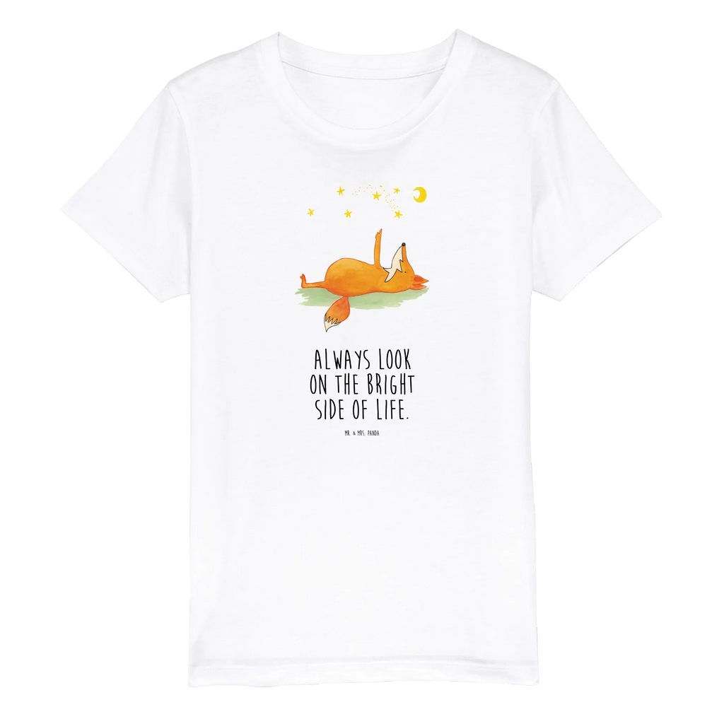 Organic Kinder T-Shirt Fuchs Sterne Kinder T-Shirt, Kinder T-Shirt Mädchen, Kinder T-Shirt Jungen, Fuchs, Füchse, tröstende Worte, Spruch positiv, Spruch schön, Romantik, Always Look on the Bright Side of Life