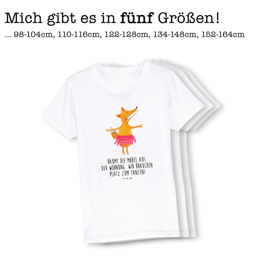 Organic Kinder T-Shirt Fuchs Ballerina Kinder T-Shirt, Kinder T-Shirt Mädchen, Kinder T-Shirt Jungen, Fuchs, Fuchs Spruch, Füchse, Füchsin, Ballerina, Ballett, Tänzerin, Tanzen, Party, Einladung, Geburtstag