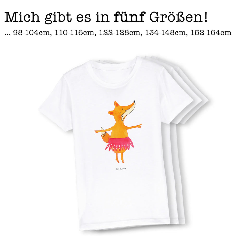 Organic Kinder T-Shirt Fuchs Ballerina Kinder T-Shirt, Kinder T-Shirt Mädchen, Kinder T-Shirt Jungen, Fuchs, Fuchs Spruch, Füchse, Füchsin, Ballerina, Ballett, Tänzerin, Tanzen, Party, Einladung, Geburtstag