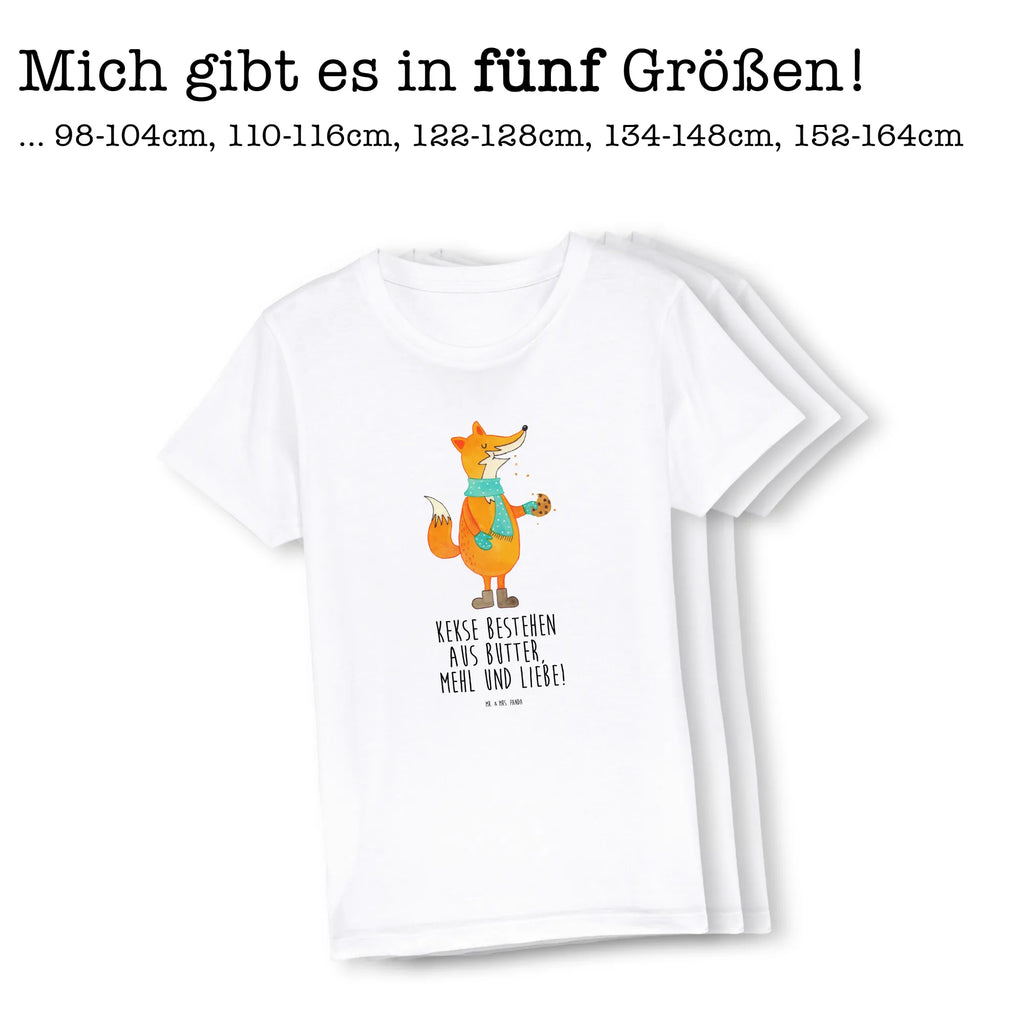 Organic Kinder T-Shirt Fuchs Keks Kinder T-Shirt, Kinder T-Shirt Mädchen, Kinder T-Shirt Jungen, Fuchs, Füchse, Backen Spruch, Kekse, Winter, Weihnachtszeit, Plätzchen, Liebe, Küche Deko