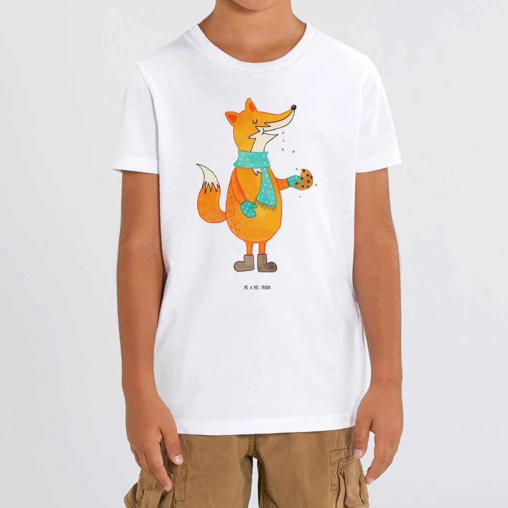 Organic Kinder T-Shirt Fuchs Keks Kinder T-Shirt, Kinder T-Shirt Mädchen, Kinder T-Shirt Jungen, Fuchs, Füchse, Backen Spruch, Kekse, Winter, Weihnachtszeit, Plätzchen, Liebe, Küche Deko