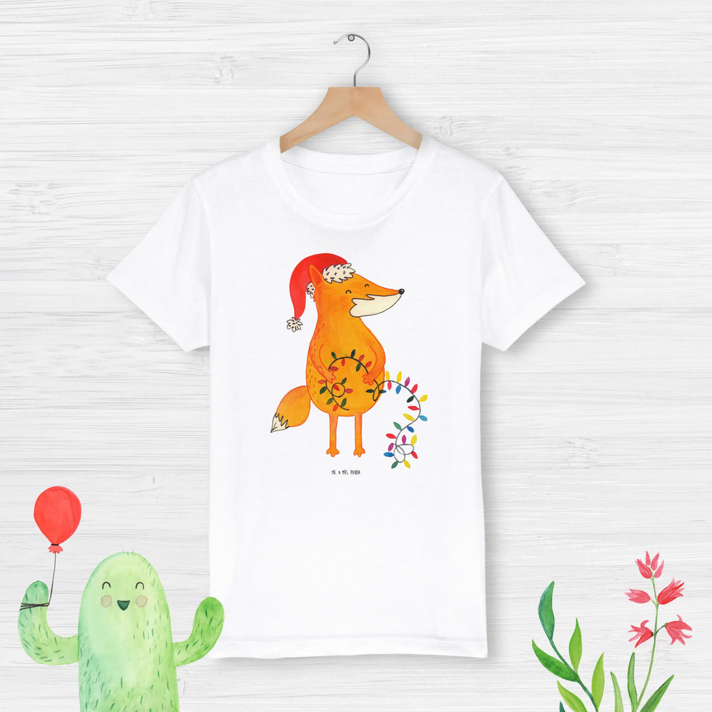 Organic Kinder T-Shirt Fuchs Weihnachten Kinder T-Shirt, Kinder T-Shirt Mädchen, Kinder T-Shirt Jungen, Winter, Weihnachten, Weihnachtsdeko, Nikolaus, Advent, Heiligabend, Wintermotiv, Fuchs, Füchse, Spruch schön, Geschenk Weihnachten, Weihnachtsmann, Weihnachtszeit