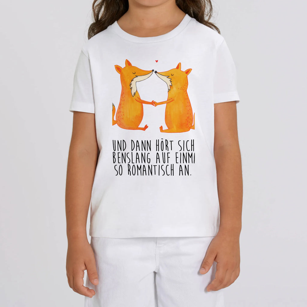 Organic Kinder T-Shirt Füchse Liebe Kinder T-Shirt, Kinder T-Shirt Mädchen, Kinder T-Shirt Jungen, Fuchs, Füchse, Fox, Liebe, Liebespaar, Paar, Partner, Freundin, Freund, Ehe, Verlobte, Ehemann, Ehefrau, Liebesbeweis