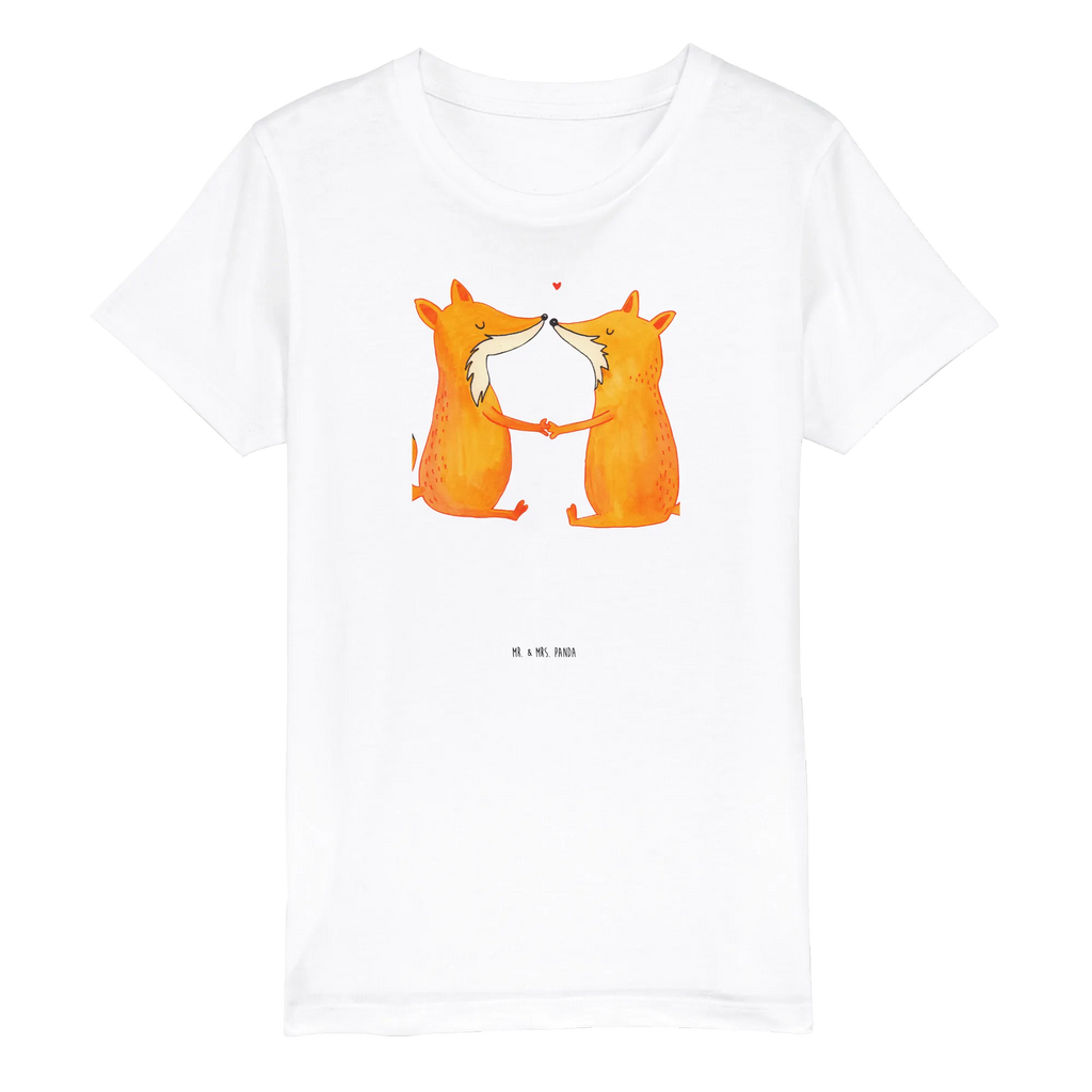 Organic Kinder T-Shirt Füchse Liebe Kinder T-Shirt, Kinder T-Shirt Mädchen, Kinder T-Shirt Jungen, Fuchs, Füchse, Fox, Liebe, Liebespaar, Paar, Partner, Freundin, Freund, Ehe, Verlobte, Ehemann, Ehefrau, Liebesbeweis