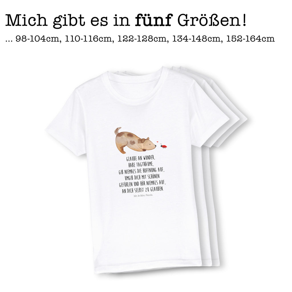 Organic Kinder T-Shirt Hund Marienkäfer Kinder T-Shirt, Kinder T-Shirt Mädchen, Kinder T-Shirt Jungen, Hund, Hundemotiv, Haustier, Hunderasse, Tierliebhaber, Hundebesitzer, Sprüche, Hunde, Hundespruch, Marienkäfer, Mischling, Mischlinghund