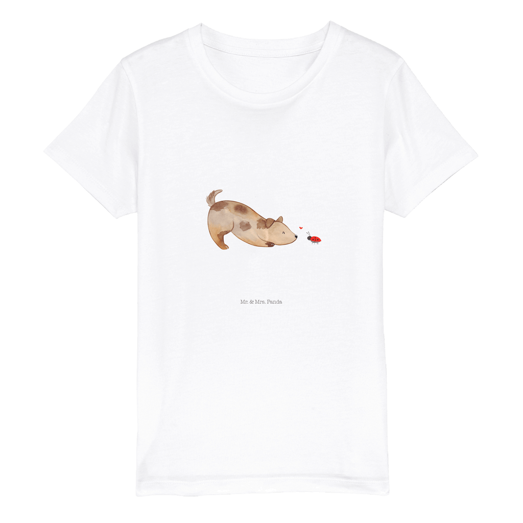 Organic Kinder T-Shirt Hund Marienkäfer Kinder T-Shirt, Kinder T-Shirt Mädchen, Kinder T-Shirt Jungen, Hund, Hundemotiv, Haustier, Hunderasse, Tierliebhaber, Hundebesitzer, Sprüche, Hunde, Hundespruch, Marienkäfer, Mischling, Mischlinghund