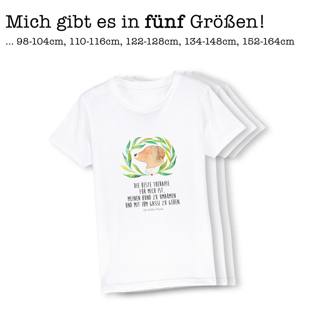 Organic Kinder T-Shirt Hund Blumen Kinder T-Shirt, Kinder T-Shirt Mädchen, Kinder T-Shirt Jungen, Hund, Hundemotiv, Haustier, Hunderasse, Tierliebhaber, Hundebesitzer, Sprüche, Ranke, Therapie, Selbsttherapie, Hundeliebe, Hundeglück, Hunde