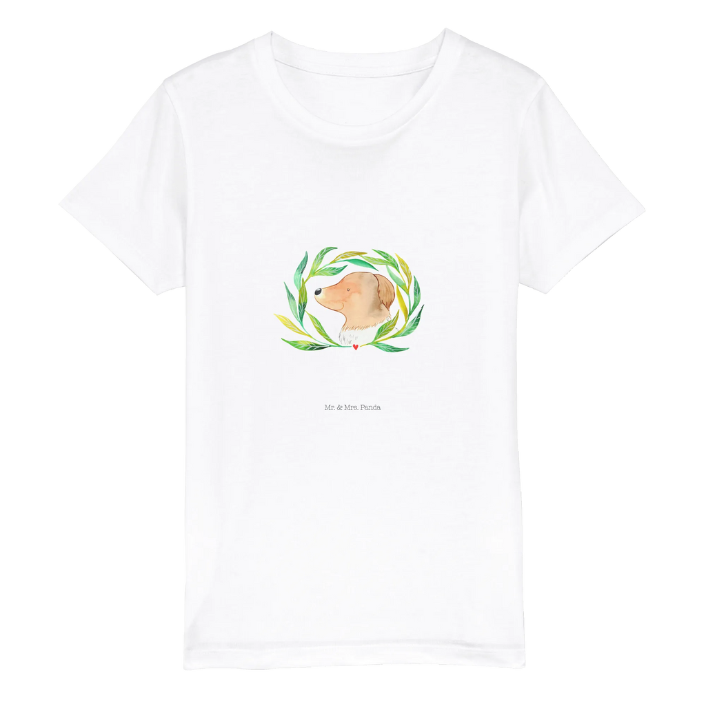 Organic Kinder T-Shirt Hund Blumen Kinder T-Shirt, Kinder T-Shirt Mädchen, Kinder T-Shirt Jungen, Hund, Hundemotiv, Haustier, Hunderasse, Tierliebhaber, Hundebesitzer, Sprüche, Ranke, Therapie, Selbsttherapie, Hundeliebe, Hundeglück, Hunde