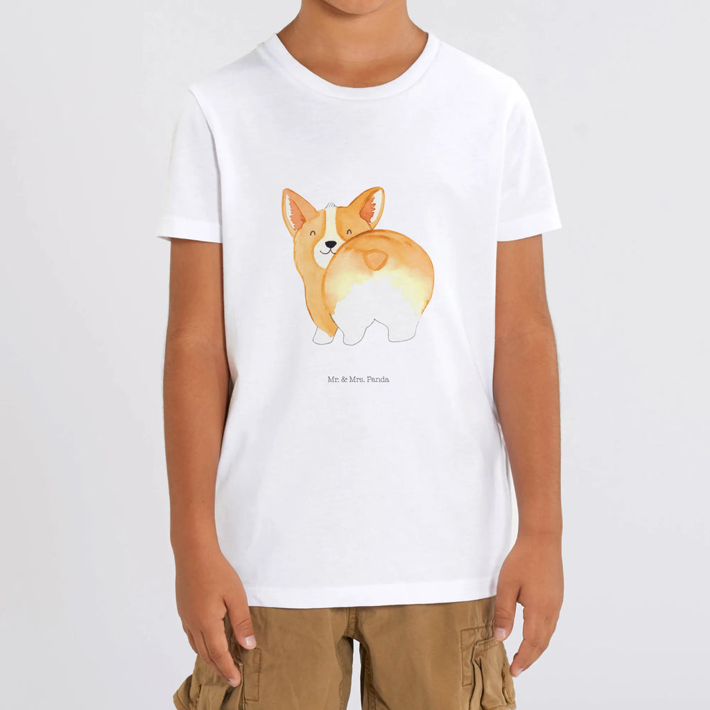 Organic Kinder T-Shirt Corgie Po Kinder T-Shirt, Kinder T-Shirt Mädchen, Kinder T-Shirt Jungen, Hund, Hundemotiv, Haustier, Hunderasse, Tierliebhaber, Hundebesitzer, Sprüche, Corgie, Hundeliebe, Motivation, Selbstliebe, Spruch