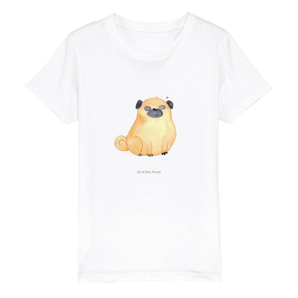 Organic Kinder T-Shirt Mops Kinder T-Shirt, Kinder T-Shirt Mädchen, Kinder T-Shirt Jungen, Hund, Hundemotiv, Haustier, Hunderasse, Tierliebhaber, Hundebesitzer, Sprüche, Mops, Liebe, Hundeliebe