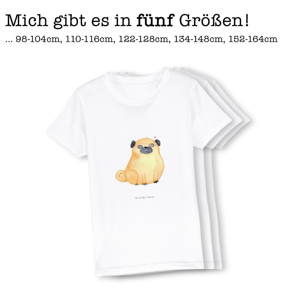 Organic Kinder T-Shirt Mops Kinder T-Shirt, Kinder T-Shirt Mädchen, Kinder T-Shirt Jungen, Hund, Hundemotiv, Haustier, Hunderasse, Tierliebhaber, Hundebesitzer, Sprüche, Mops, Liebe, Hundeliebe