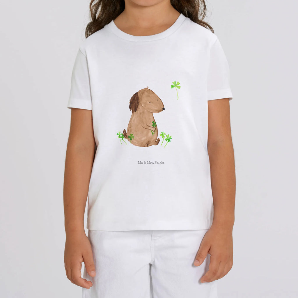 Organic Kinder T-Shirt Hund Kleeblatt Kinder T-Shirt, Kinder T-Shirt Mädchen, Kinder T-Shirt Jungen, Hund, Hundemotiv, Haustier, Hunderasse, Tierliebhaber, Hundebesitzer, Sprüche, Kleeblatt, Glück, Tagträume, Motivation, Neuanfang, Geschenk, Glücksbringer, Selbstliebe, Achtsamkeit