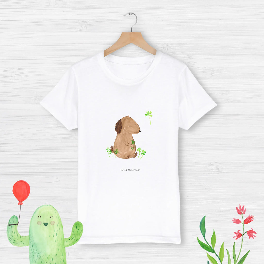 Organic Kinder T-Shirt Hund Kleeblatt Kinder T-Shirt, Kinder T-Shirt Mädchen, Kinder T-Shirt Jungen, Hund, Hundemotiv, Haustier, Hunderasse, Tierliebhaber, Hundebesitzer, Sprüche, Kleeblatt, Glück, Tagträume, Motivation, Neuanfang, Geschenk, Glücksbringer, Selbstliebe, Achtsamkeit