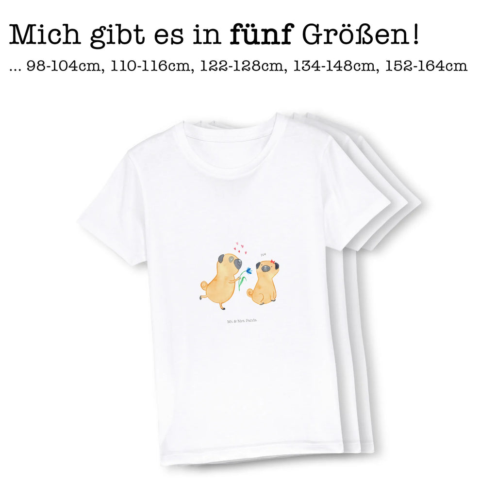 Organic Kinder T-Shirt Mops Verliebt Kinder T-Shirt, Kinder T-Shirt Mädchen, Kinder T-Shirt Jungen, Hund, Hundemotiv, Haustier, Hunderasse, Tierliebhaber, Hundebesitzer, Sprüche, Mops, Möpse, Hundeliebe, verliebt, Liebe, Liebesspruch. Verlobt, Geschenk Freund, Partner