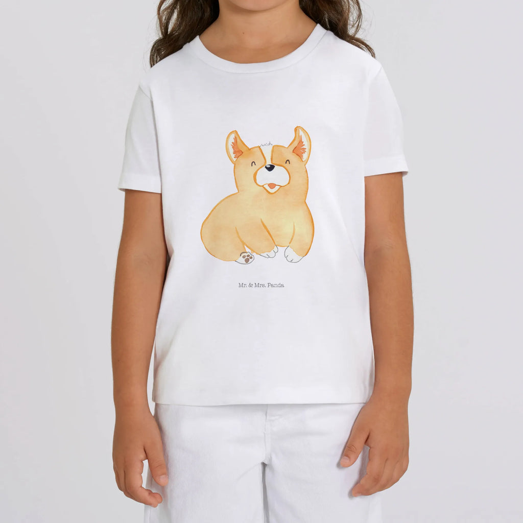 Organic Kinder T-Shirt Corgie Kinder T-Shirt, Kinder T-Shirt Mädchen, Kinder T-Shirt Jungen, Hund, Hundemotiv, Haustier, Hunderasse, Tierliebhaber, Hundebesitzer, Sprüche, Corgie, Welsh Corgie Pembroke, britisch, Motivation, Spruch, Hundespruch, Lebensfreude