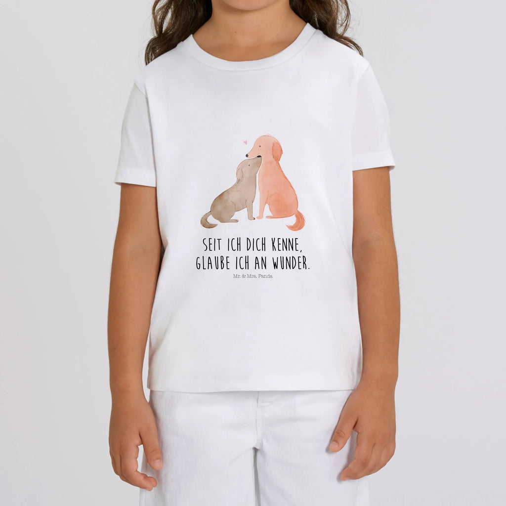 Organic Kinder T-Shirt Hunde Liebe Kinder T-Shirt, Kinder T-Shirt Mädchen, Kinder T-Shirt Jungen, Hund, Hundemotiv, Haustier, Hunderasse, Tierliebhaber, Hundebesitzer, Sprüche, Liebe, Hund. Hunde, Kuss, Vertrauen, Kuscheln, Herz