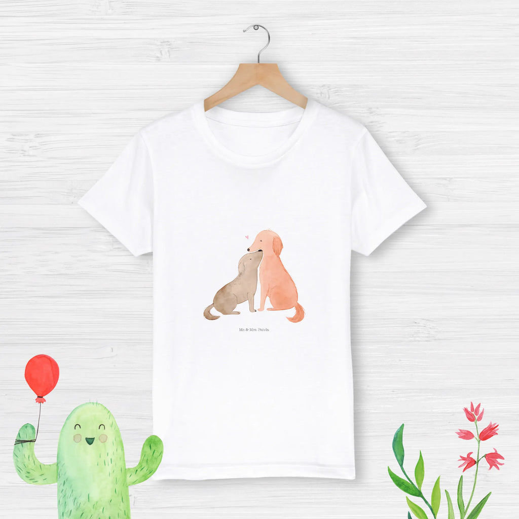 Organic Kinder T-Shirt Hunde Liebe Kinder T-Shirt, Kinder T-Shirt Mädchen, Kinder T-Shirt Jungen, Hund, Hundemotiv, Haustier, Hunderasse, Tierliebhaber, Hundebesitzer, Sprüche, Liebe, Hund. Hunde, Kuss, Vertrauen, Kuscheln, Herz