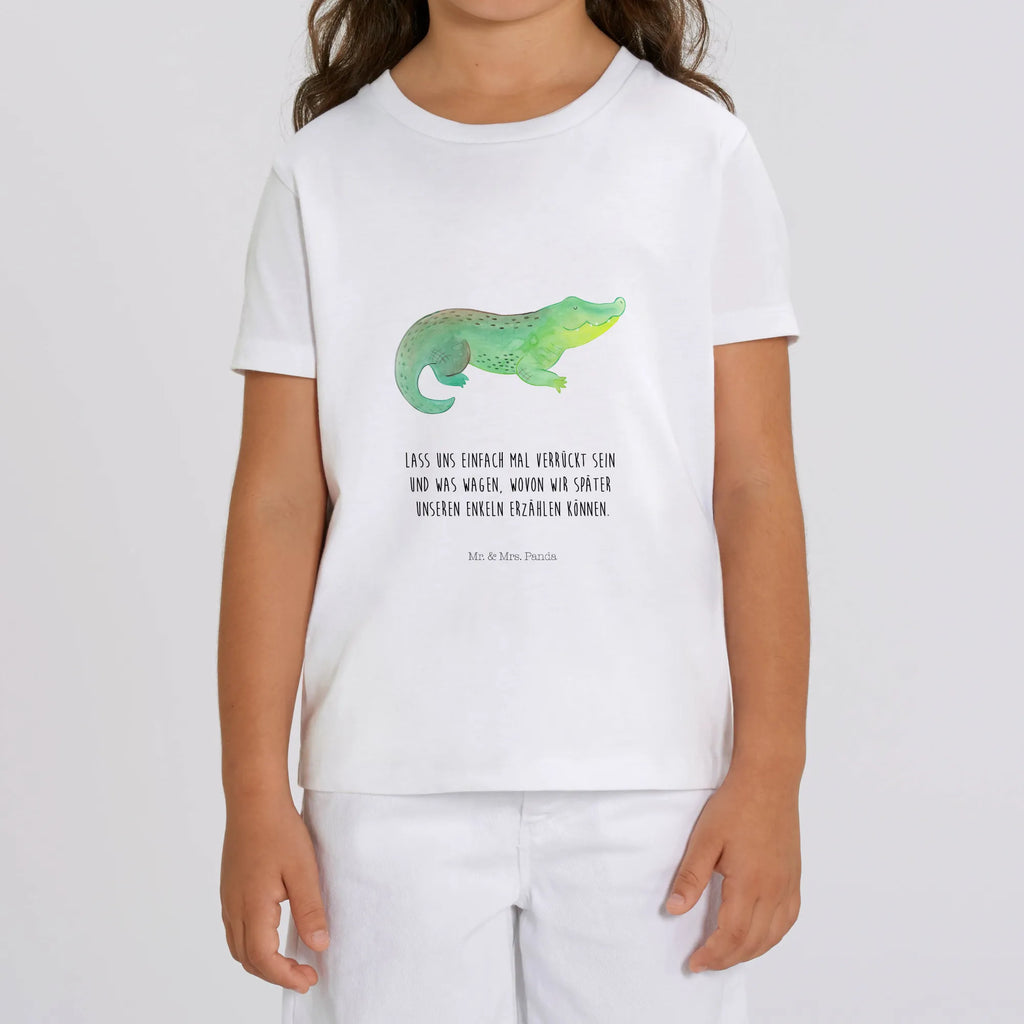 Organic Kinder T-Shirt Krokodil Kinder T-Shirt, Kinder T-Shirt Mädchen, Kinder T-Shirt Jungen, Meerestiere, Meer, Urlaub, Krokodil, Krokodile, verrückt sein, spontan sein, Abenteuerlust, Reiselust, Freundin, beste Freundin, Lieblingsmensch