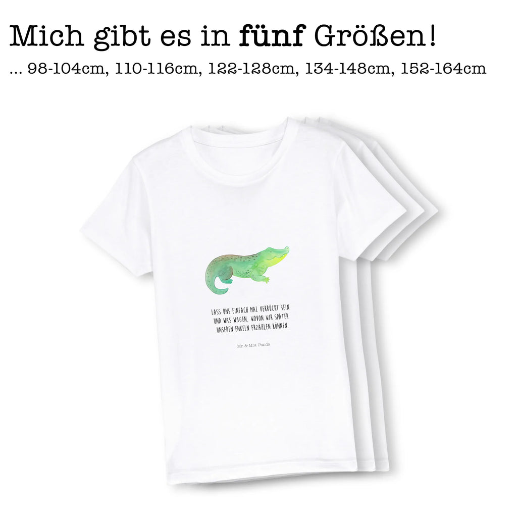 Organic Kinder T-Shirt Krokodil Kinder T-Shirt, Kinder T-Shirt Mädchen, Kinder T-Shirt Jungen, Meerestiere, Meer, Urlaub, Krokodil, Krokodile, verrückt sein, spontan sein, Abenteuerlust, Reiselust, Freundin, beste Freundin, Lieblingsmensch