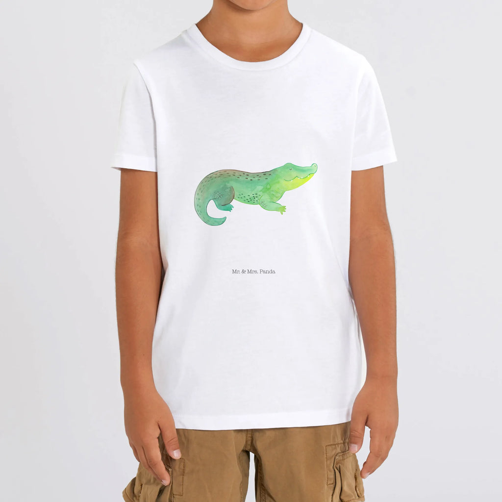 Organic Kinder T-Shirt Krokodil Kinder T-Shirt, Kinder T-Shirt Mädchen, Kinder T-Shirt Jungen, Meerestiere, Meer, Urlaub, Krokodil, Krokodile, verrückt sein, spontan sein, Abenteuerlust, Reiselust, Freundin, beste Freundin, Lieblingsmensch