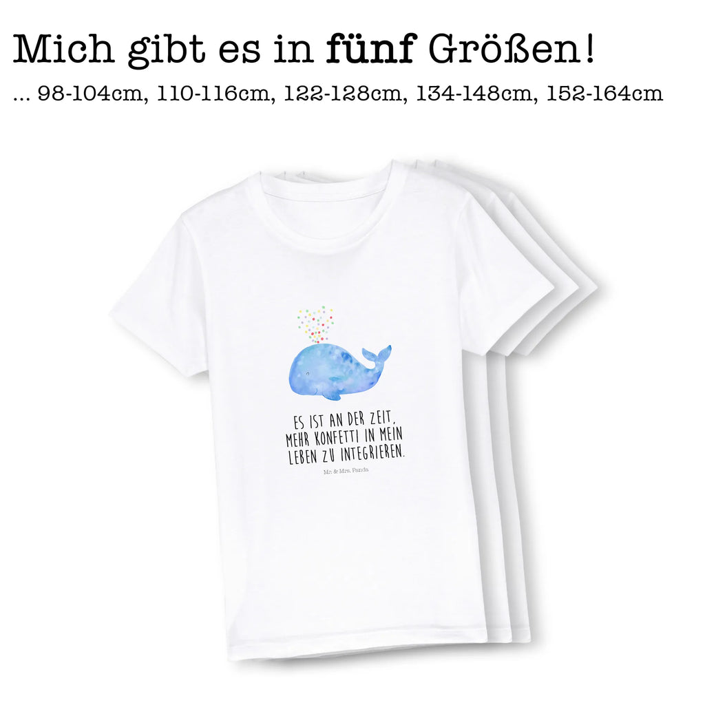 Organic Kinder T-Shirt Wal Konfetti Kinder T-Shirt, Kinder T-Shirt Mädchen, Kinder T-Shirt Jungen, Meerestiere, Meer, Urlaub, Wal, Konfetti, Wale, Motivation, Neuanfang, Trennung, Diät, Abnehmen, Neustart, Lebensabschnitt, Geburtstag