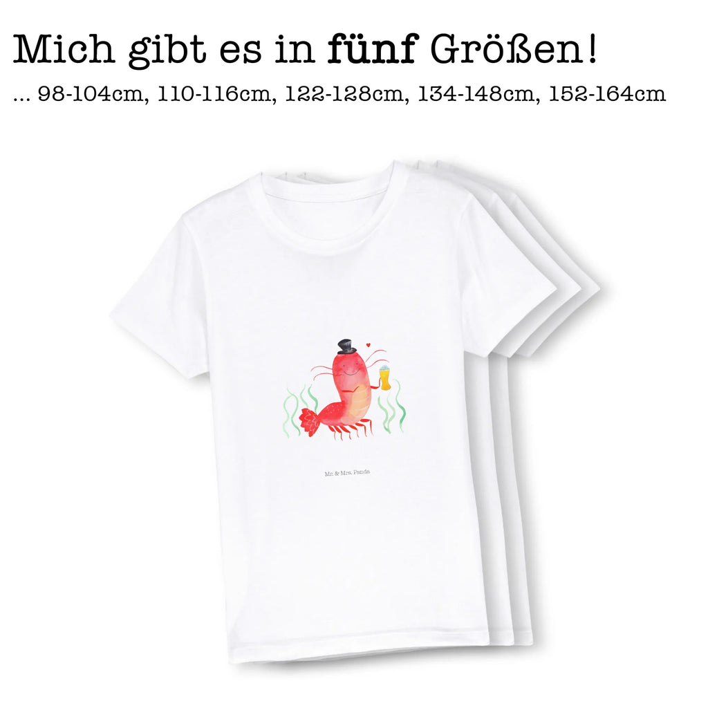 Organic Kinder T-Shirt Hummer mit Weizen Kinder T-Shirt, Kinder T-Shirt Mädchen, Kinder T-Shirt Jungen, Meerestiere, Meer, Urlaub, Garnele, Garnelen, Bier, Kochen, Männerhaushalt, Junggeselle, Junggesellin, Bierliebhaber, Kneipe, Gasthaus, Wirtschaft