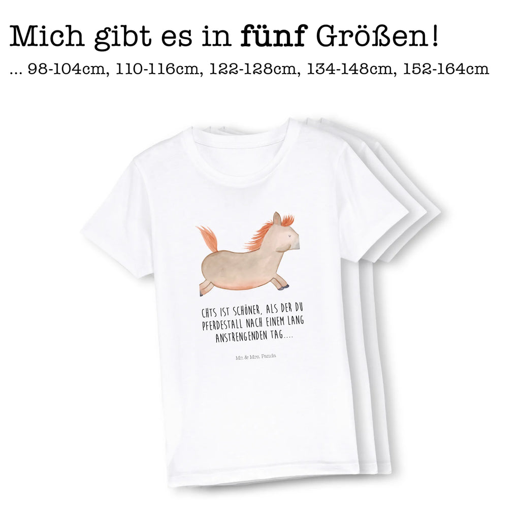 Organic Kinder T-Shirt Pferd springt Kinder T-Shirt, Kinder T-Shirt Mädchen, Kinder T-Shirt Jungen, Bauernhof, Hoftiere, Landwirt, Landwirtin, Pferd, Pony, Pferde, Stall, Pferdestall, ausreiten, reiten, Pferdebesitzer