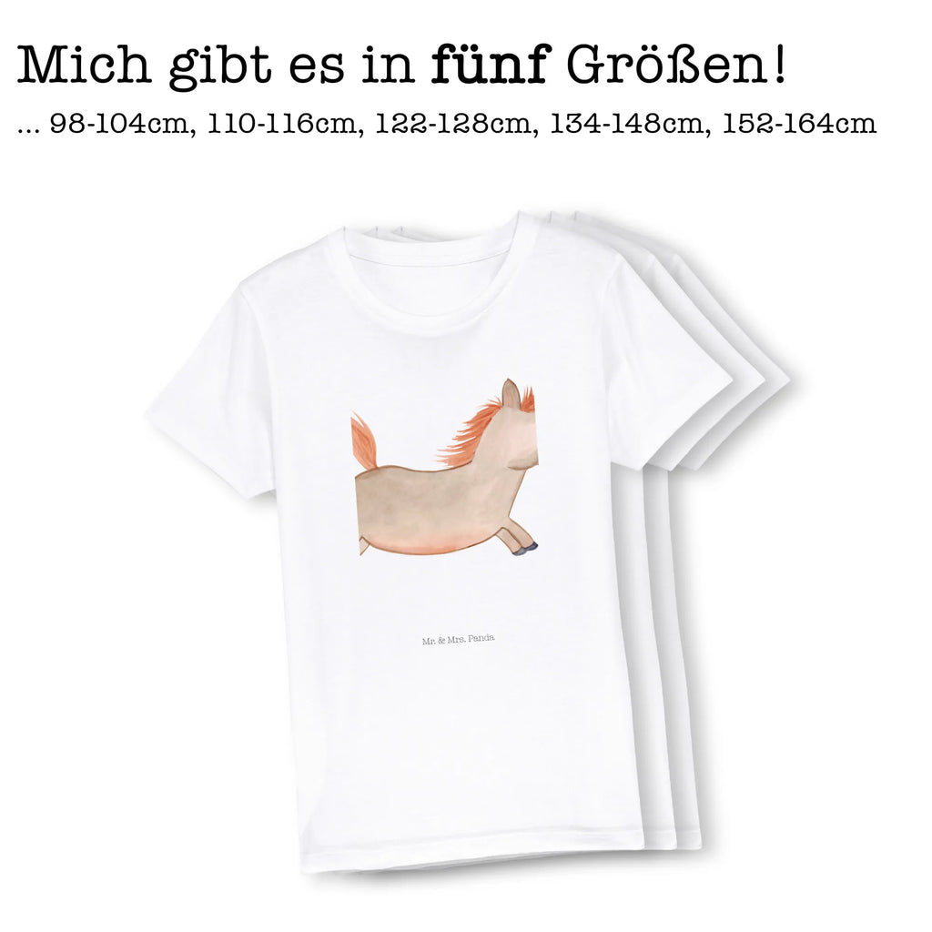 Organic Kinder T-Shirt Pferd springt Kinder T-Shirt, Kinder T-Shirt Mädchen, Kinder T-Shirt Jungen, Bauernhof, Hoftiere, Landwirt, Landwirtin, Pferd, Pony, Pferde, Stall, Pferdestall, ausreiten, reiten, Pferdebesitzer