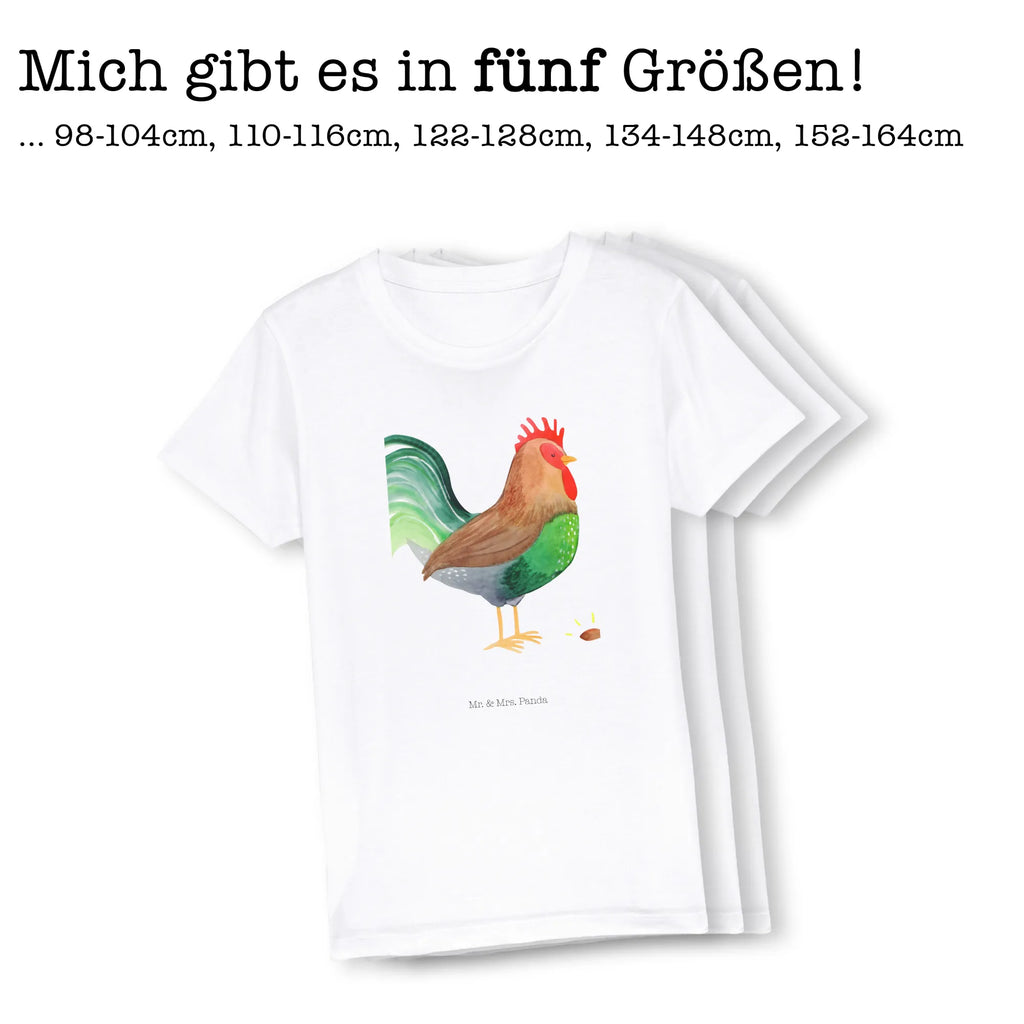 Organic Kinder T-Shirt Hahn mit Korn Kinder T-Shirt, Kinder T-Shirt Mädchen, Kinder T-Shirt Jungen, Bauernhof, Hoftiere, Landwirt, Landwirtin, Hahn, Korn, Henne, Eier, Natur