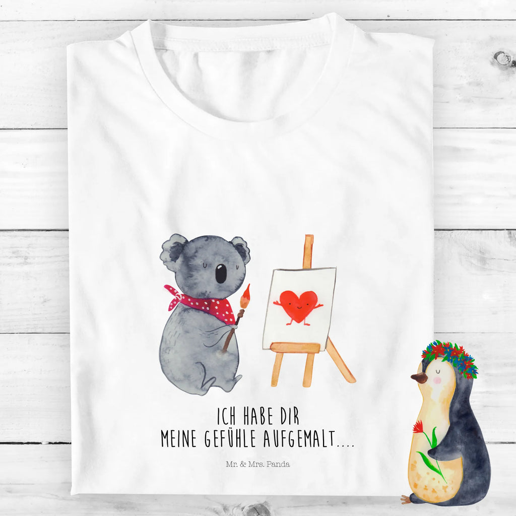 Organic Kinder T-Shirt Koala Künstler Kinder T-Shirt, Kinder T-Shirt Mädchen, Kinder T-Shirt Jungen, Koala, Koalabär, Liebe, Liebensbeweis, Liebesgeschenk, Gefühle, Künstler, zeichnen