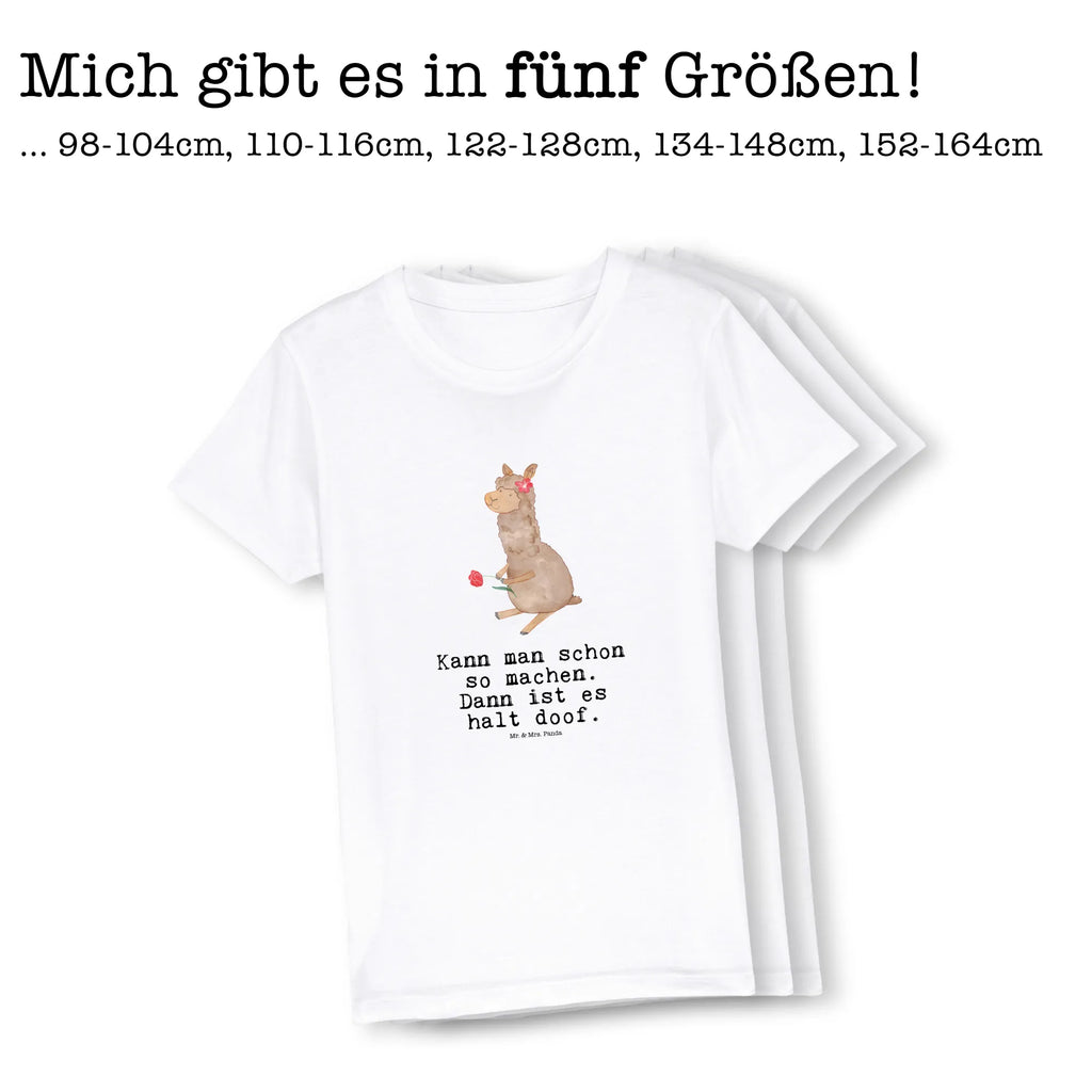 Organic Kinder T-Shirt Alpaka Blume Kinder T-Shirt, Kinder T-Shirt Mädchen, Kinder T-Shirt Jungen, Alpaka, Lama, Blume, Lamas, Alpaka Zitat, Alpaka Spruch, Alpaka Dekor, Alpaka Geschenk, Alpaka Dekoration, Alpaka Witz, Motiv Alpaka