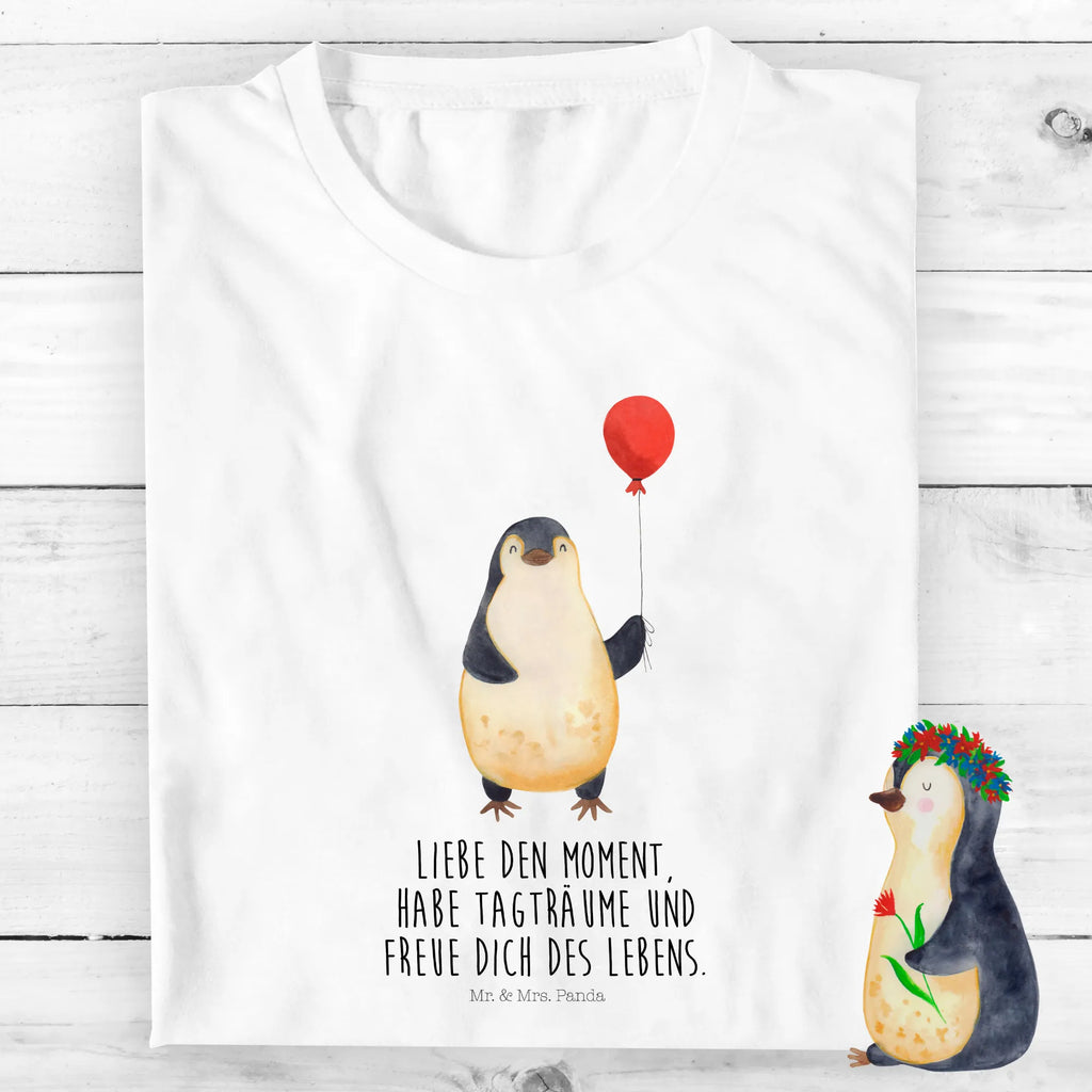 Organic Kinder T-Shirt Pinguin Luftballon Kinder T-Shirt, Kinder T-Shirt Mädchen, Kinder T-Shirt Jungen, Pinguin, Pinguine, Luftballon, Tagträume, Lebenslust, Geschenk Freundin, Geschenkidee, beste Freundin, Motivation, Neustart, neues Leben, Liebe, Glück