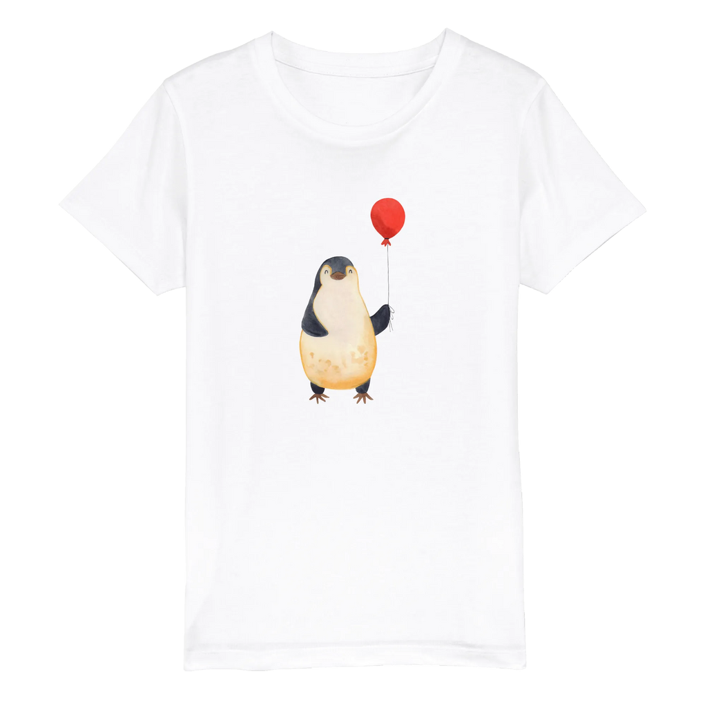 Organic Kinder T-Shirt Pinguin Luftballon Kinder T-Shirt, Kinder T-Shirt Mädchen, Kinder T-Shirt Jungen, Pinguin, Pinguine, Luftballon, Tagträume, Lebenslust, Geschenk Freundin, Geschenkidee, beste Freundin, Motivation, Neustart, neues Leben, Liebe, Glück