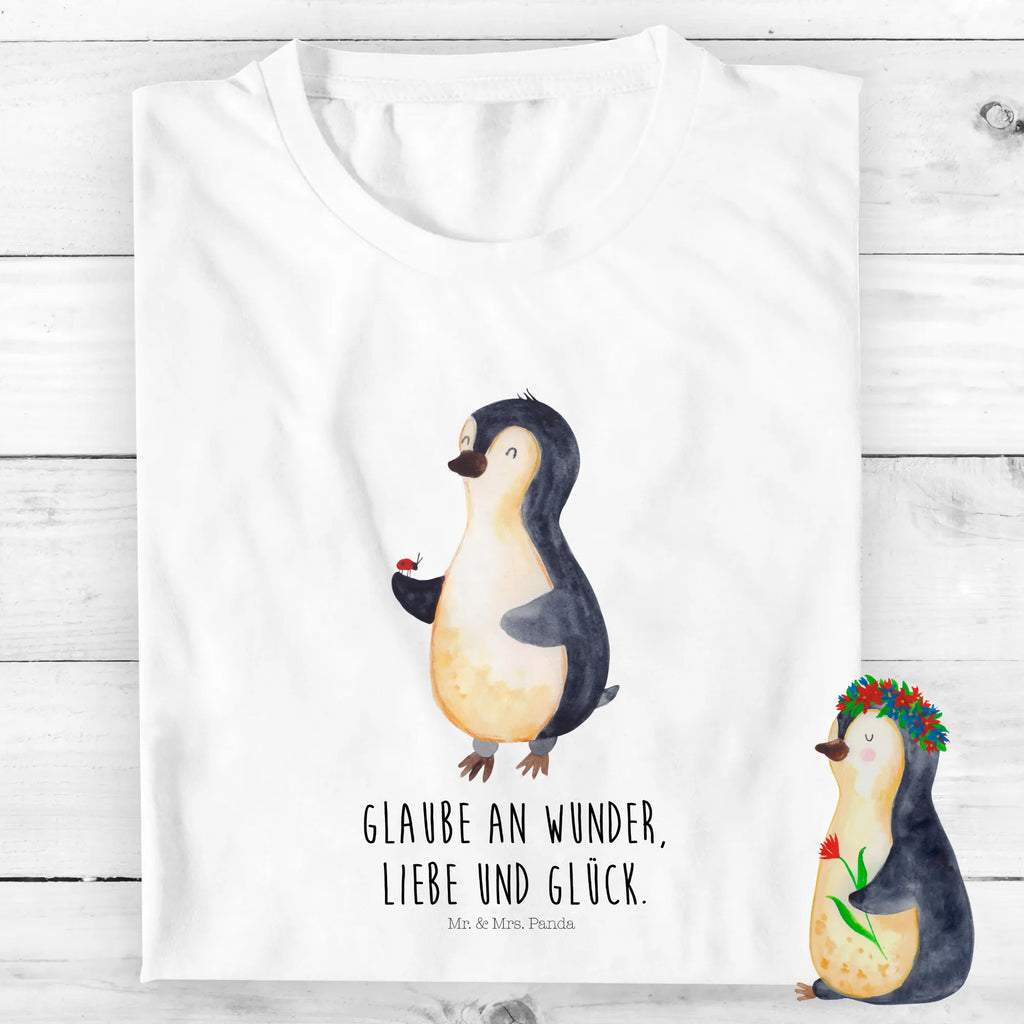 Organic Kinder T-Shirt Pinguin Marienkäfer Kinder T-Shirt, Kinder T-Shirt Mädchen, Kinder T-Shirt Jungen, Pinguin, Pinguine, Marienkäfer, Liebe, Wunder, Glück, Freude, Lebensfreude