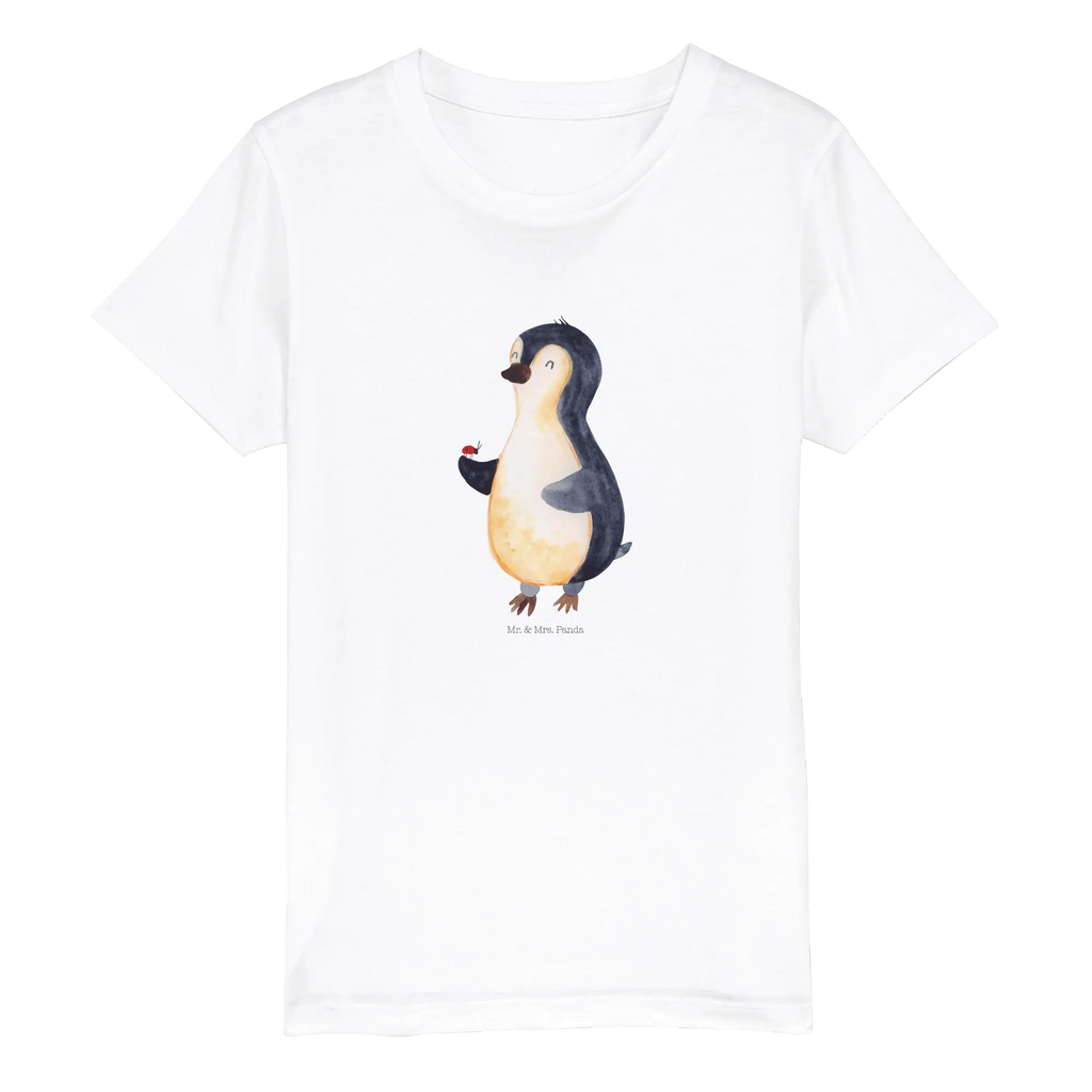 Organic Kinder T-Shirt Pinguin Marienkäfer Kinder T-Shirt, Kinder T-Shirt Mädchen, Kinder T-Shirt Jungen, Pinguin, Pinguine, Marienkäfer, Liebe, Wunder, Glück, Freude, Lebensfreude