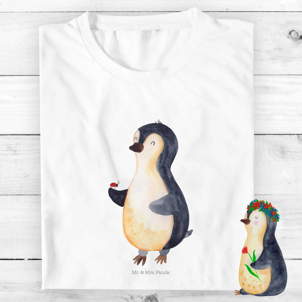 Organic Kinder T-Shirt Pinguin Marienkäfer Kinder T-Shirt, Kinder T-Shirt Mädchen, Kinder T-Shirt Jungen, Pinguin, Pinguine, Marienkäfer, Liebe, Wunder, Glück, Freude, Lebensfreude