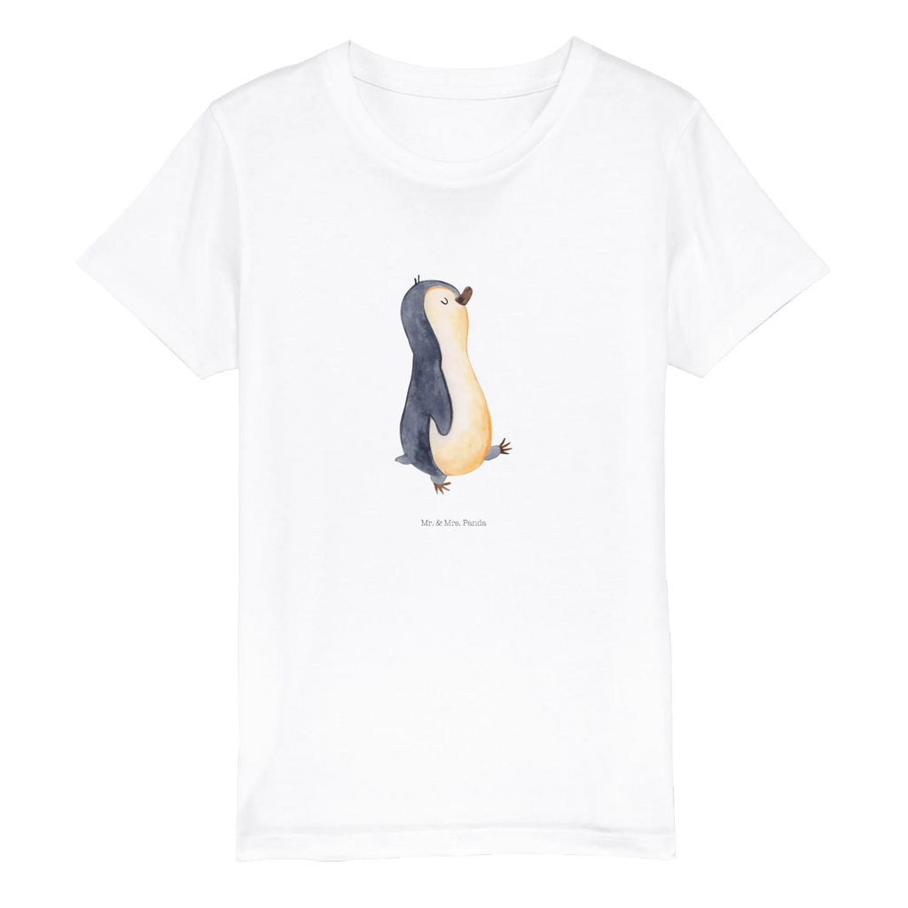 Organic Kinder T-Shirt Pinguin marschieren Kinder T-Shirt, Kinder T-Shirt Mädchen, Kinder T-Shirt Jungen, Pinguin, Pinguine, Frühaufsteher, Langschläfer, Bruder, Schwester, Familie