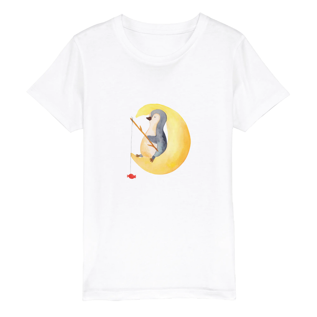 Organic Kinder T-Shirt Pinguin Mond Kinder T-Shirt, Kinder T-Shirt Mädchen, Kinder T-Shirt Jungen, Pinguin, Pinguine, Spruch, schlafen, Nachtruhe, Einschlafen, Schlafzimmer, Schlafstörungen, Gästezimmer